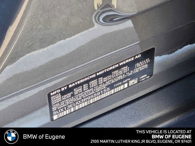 2024 BMW X5 sDrive40i sDrive40i