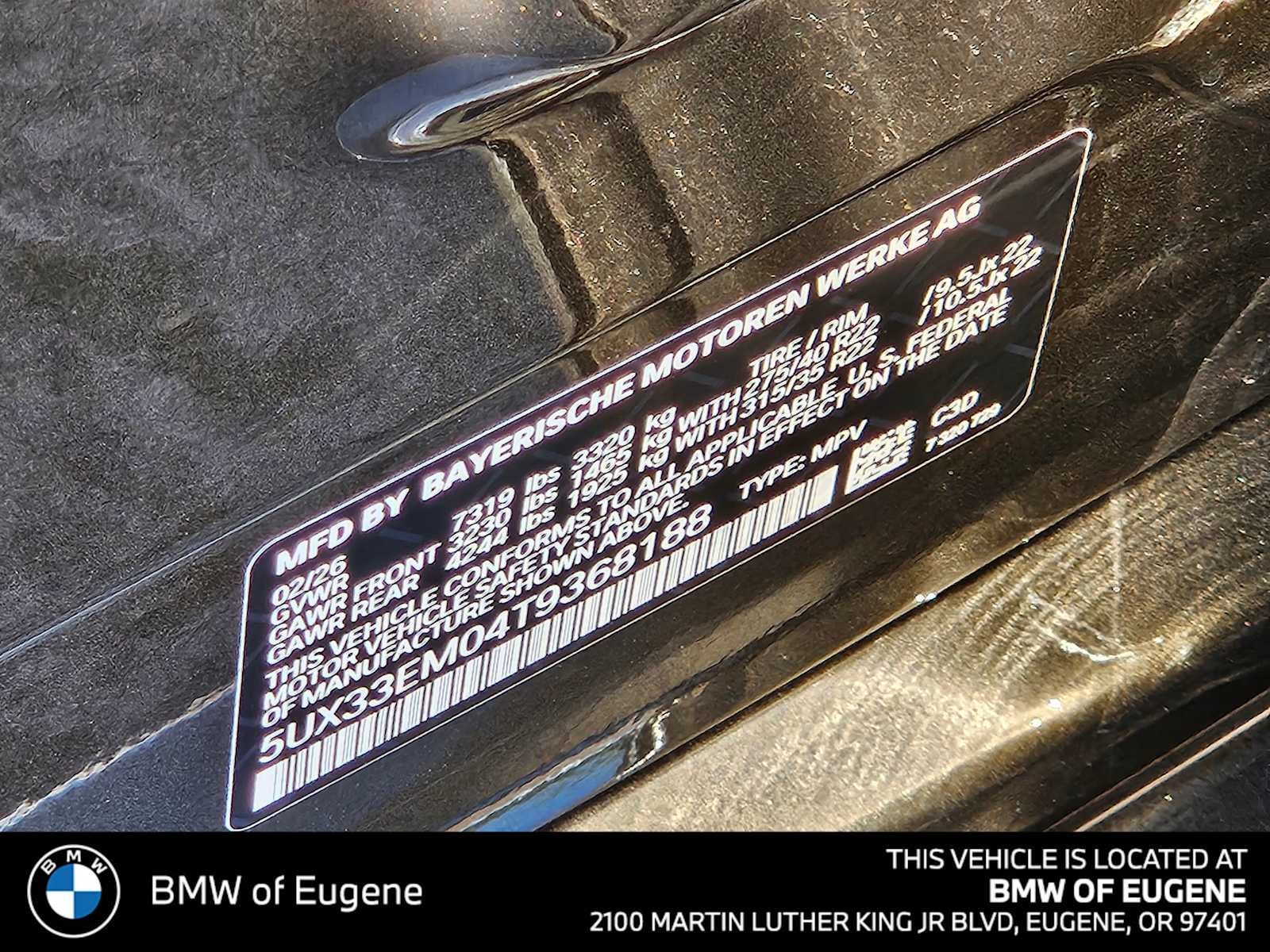 2026 BMW X7 M60i M60i