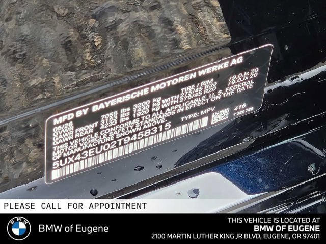 2026 BMW X5 xDrive50e xDrive50e