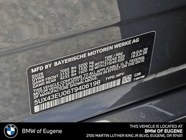 2026 BMW X5 xDrive50e xDrive50e