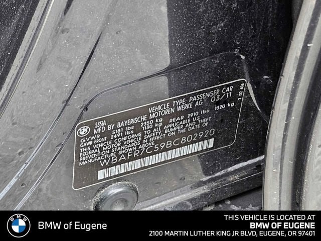 2011 BMW 535i 535i