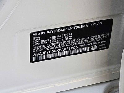 2019 BMW 5 Series 540i xDrive