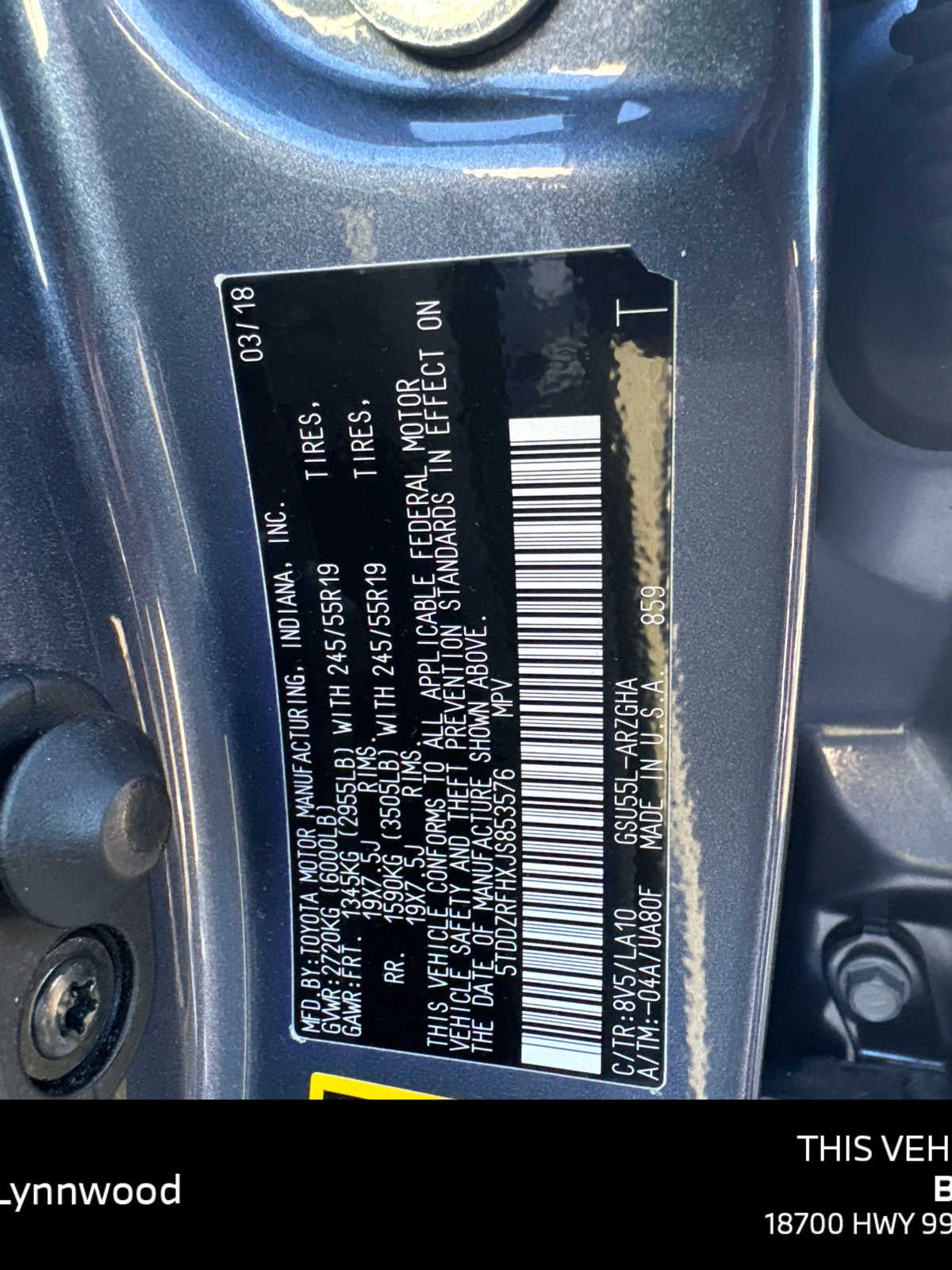 2018 Toyota Highlander Limited