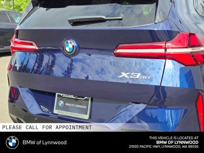 2026 BMW X3 30 xDrive 30 xDrive