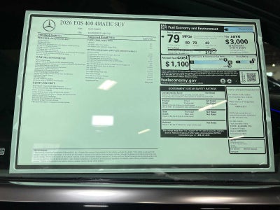 2026 Mercedes-Benz EQS 400 4MATIC® SUV