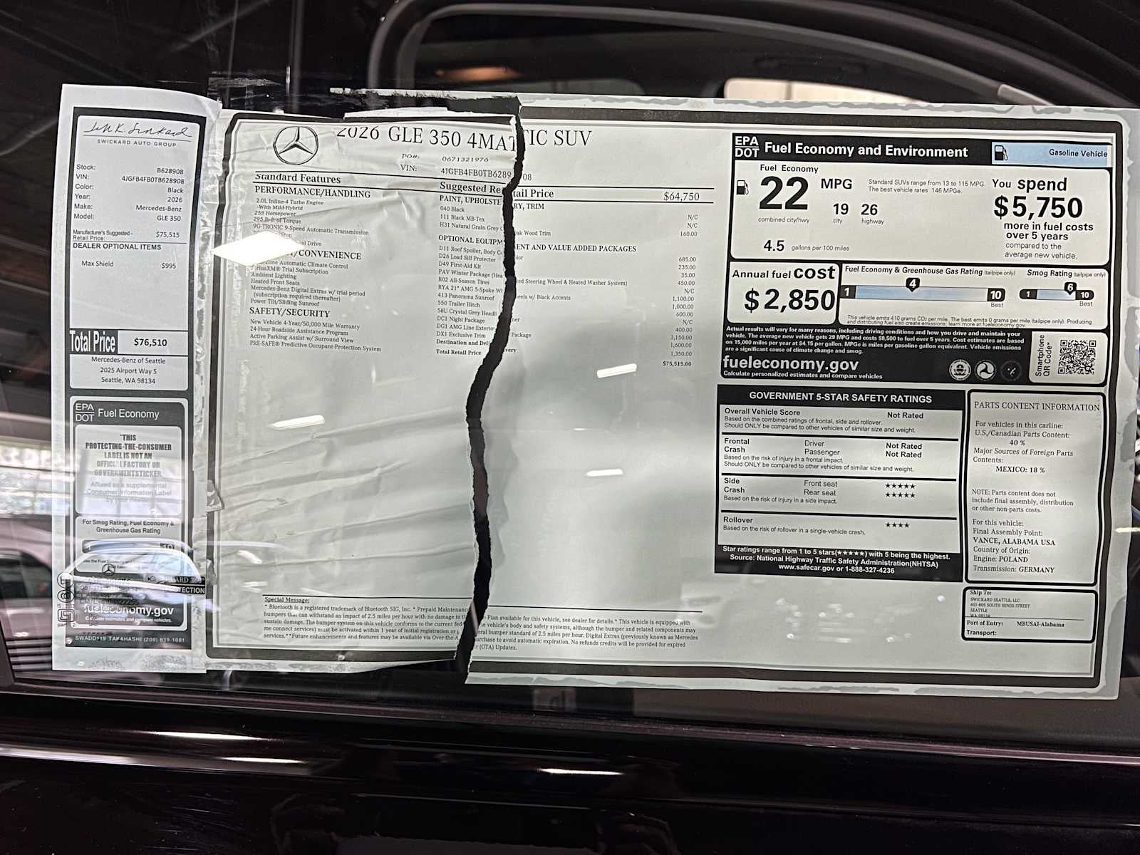 2026 Mercedes-Benz GLE 350 4MATIC® SUV