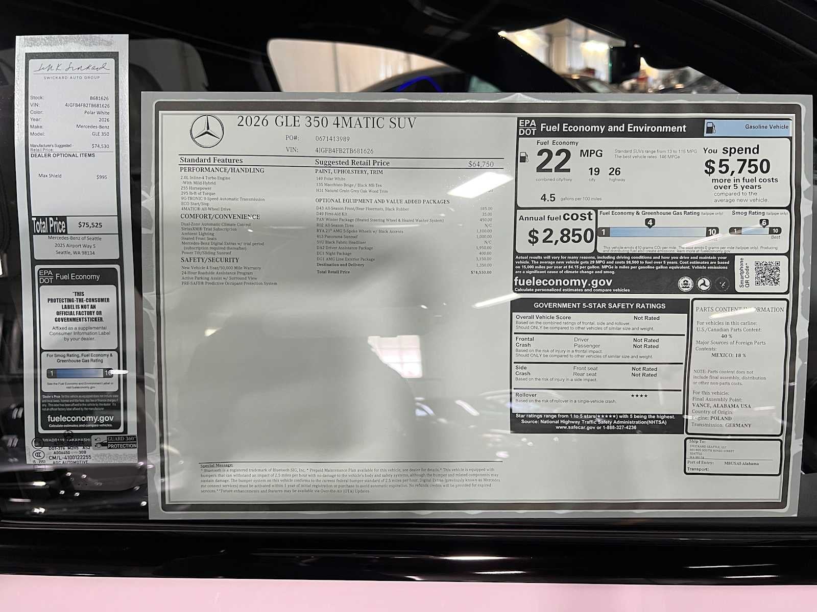 2026 Mercedes-Benz GLE 350 4MATIC® SUV