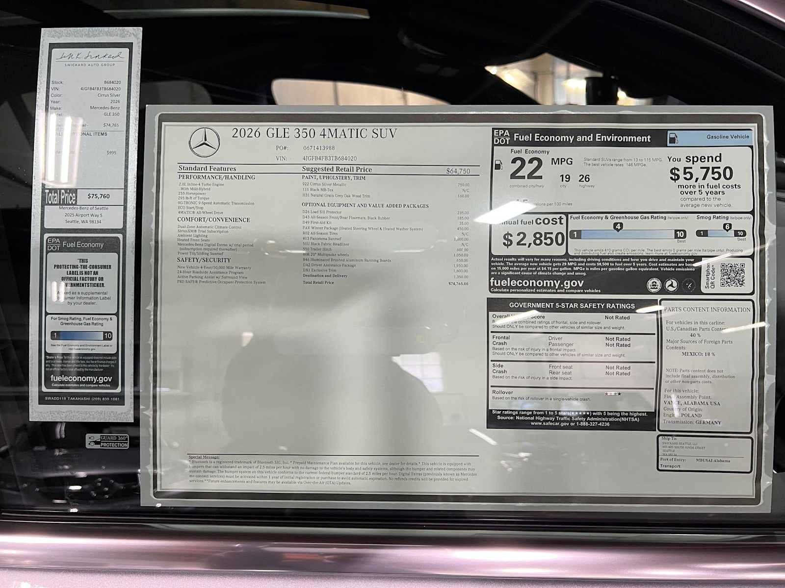 2026 Mercedes-Benz GLE 350 4MATIC® SUV