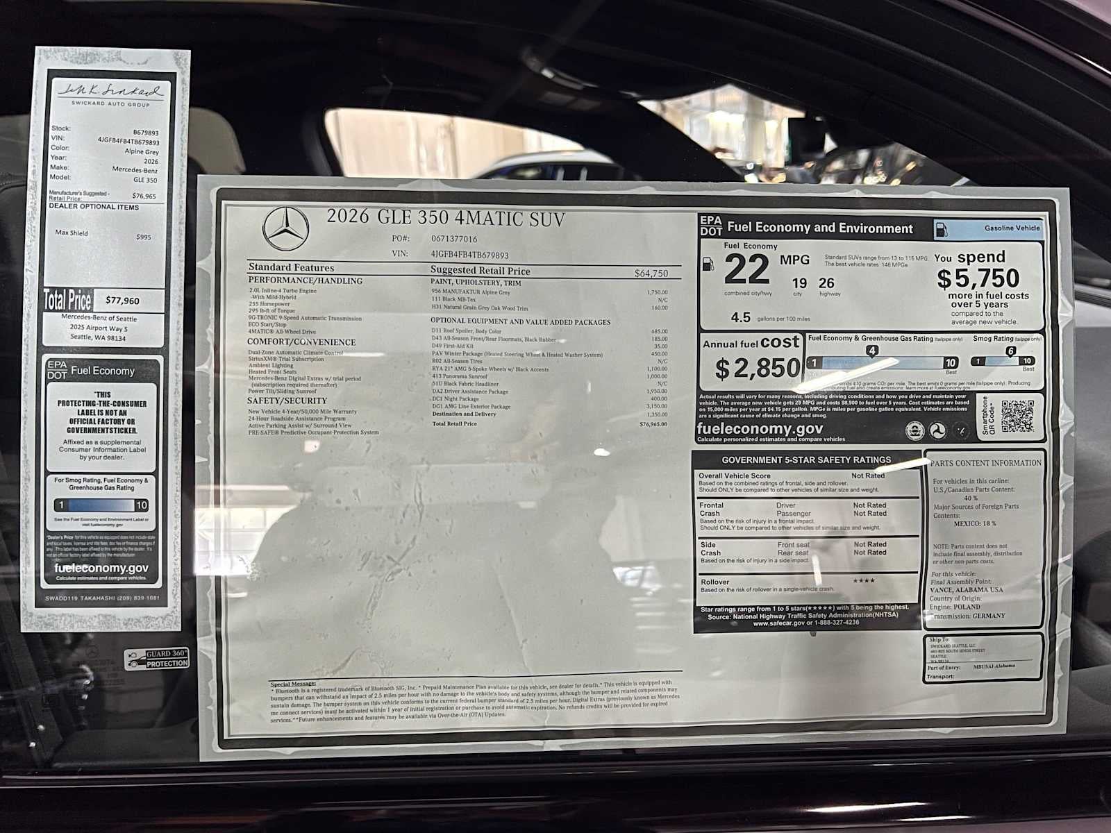 2026 Mercedes-Benz GLE 350 4MATIC® SUV