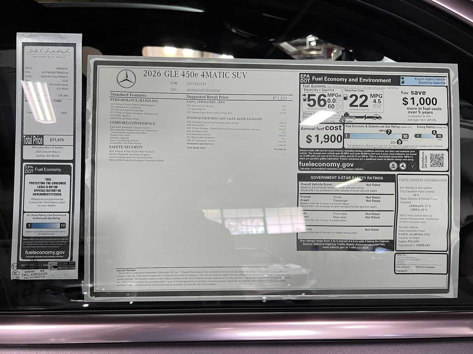 2026 Mercedes-Benz GLE 450e 4MATIC® SUV