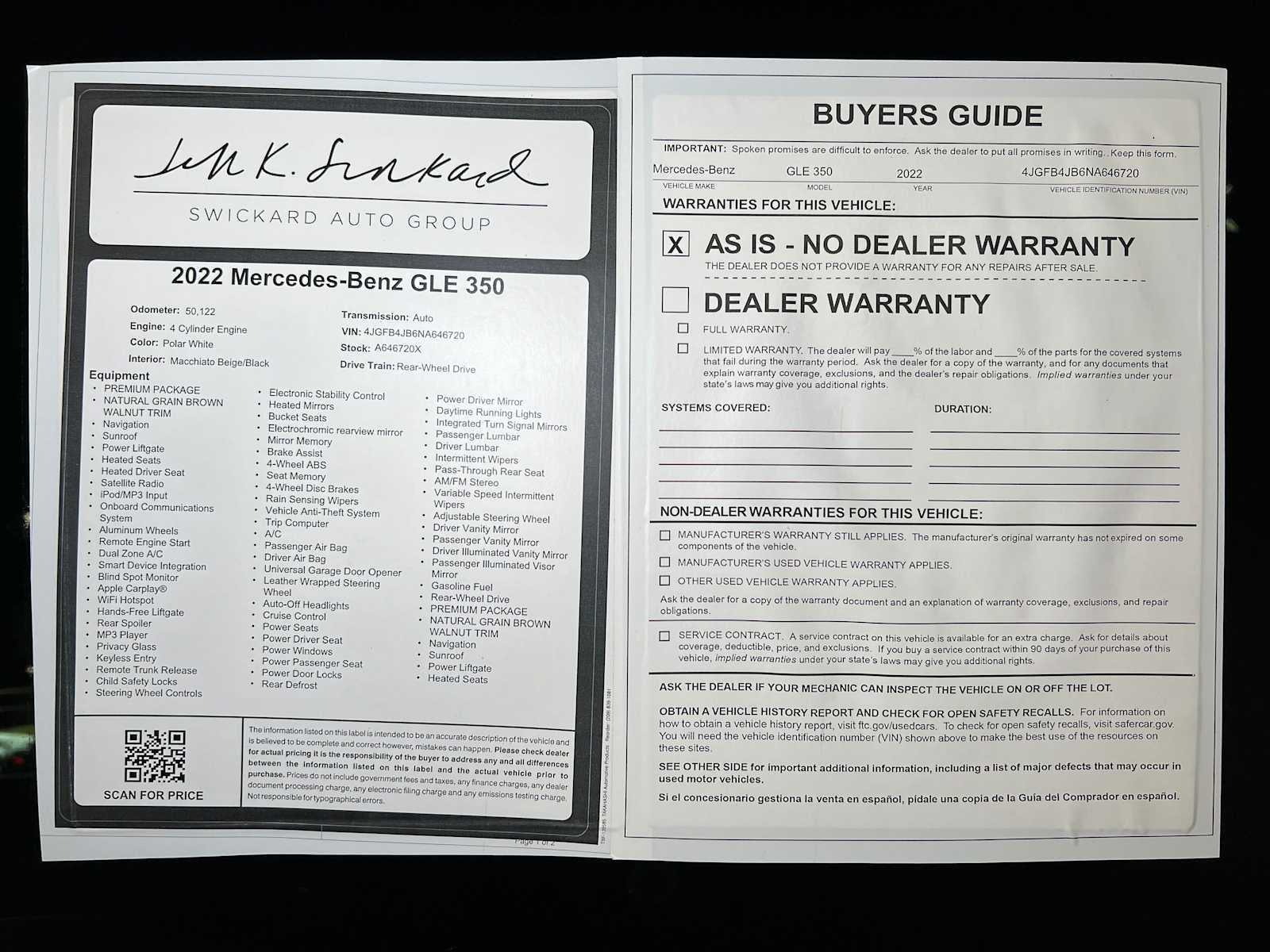 2022 Mercedes-Benz GLE GLE 350