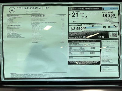 2026 Mercedes-Benz GLE 450 GLE 450