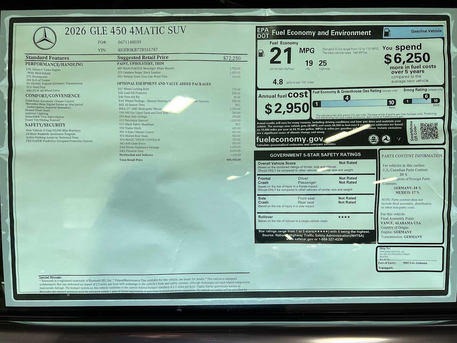 2026 Mercedes-Benz GLE 450 GLE 450