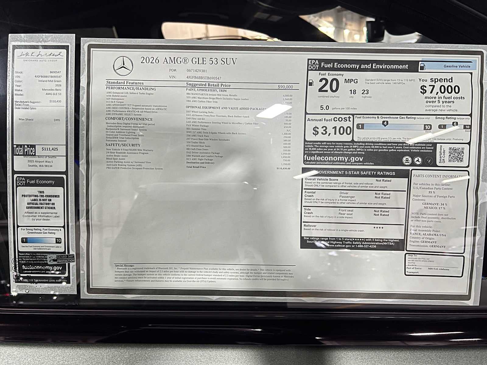 2026 Mercedes-Benz AMG® GLE 53 4MATIC®+ SUV