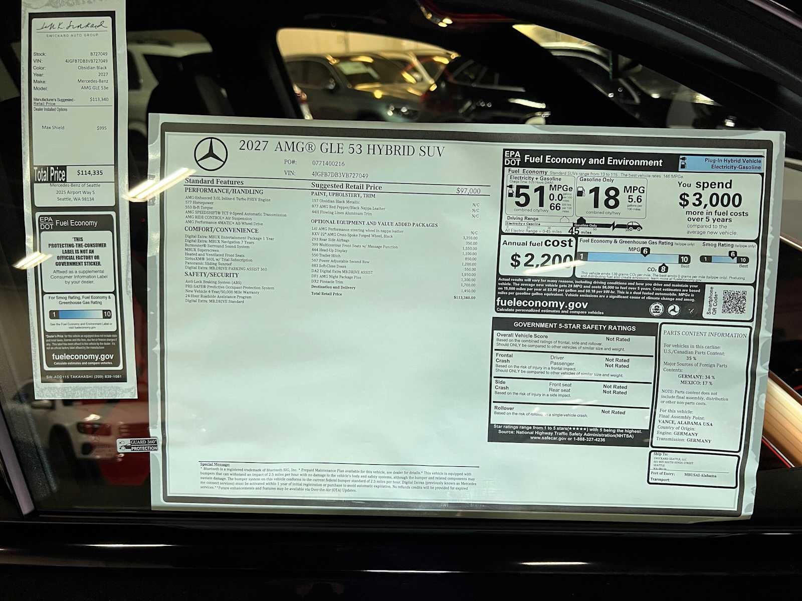 2027 Mercedes-Benz AMG® GLE 53e 4MATIC®+ SUV