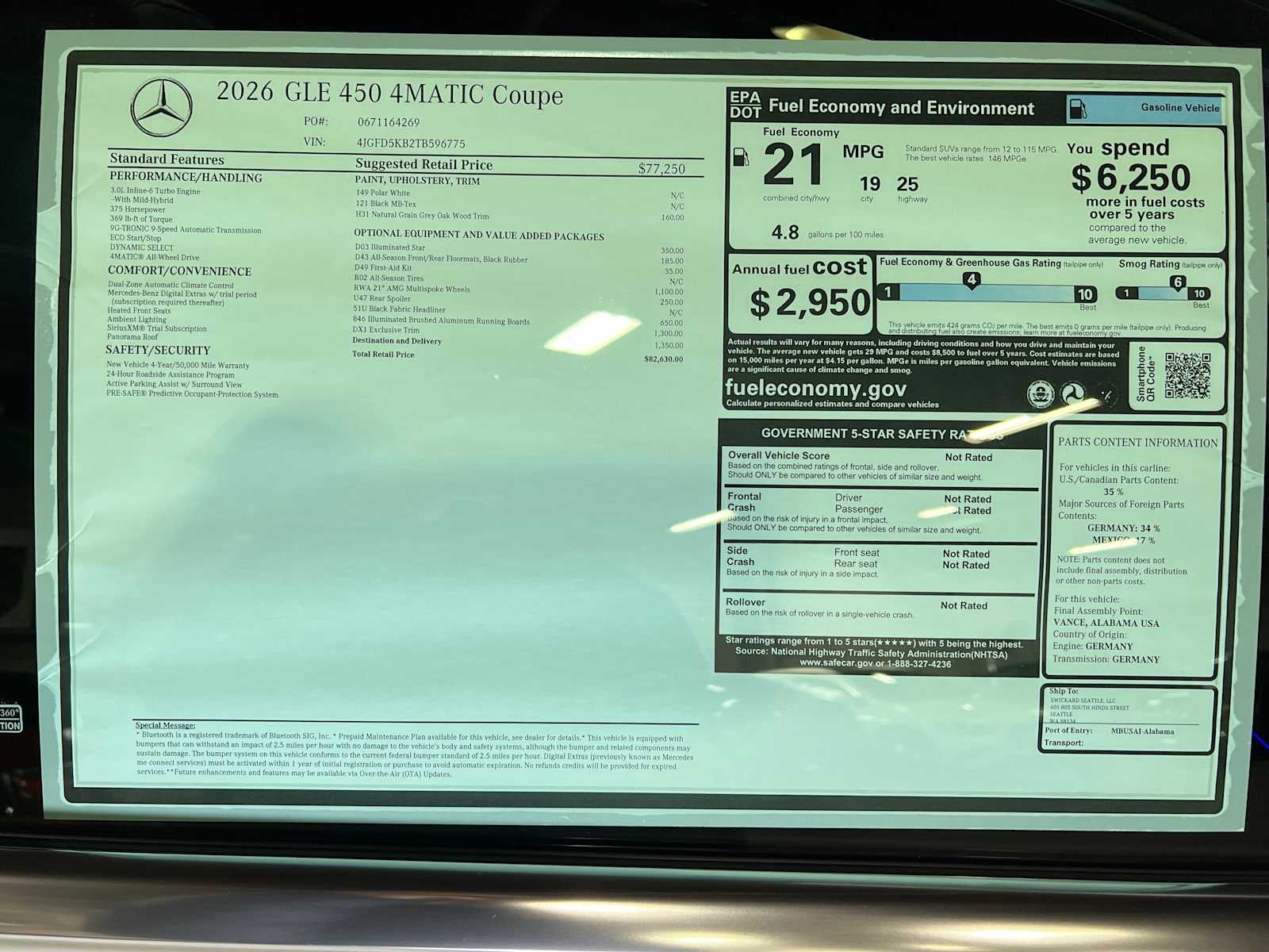 2026 Mercedes-Benz GLE 450 4MATIC® Coupe