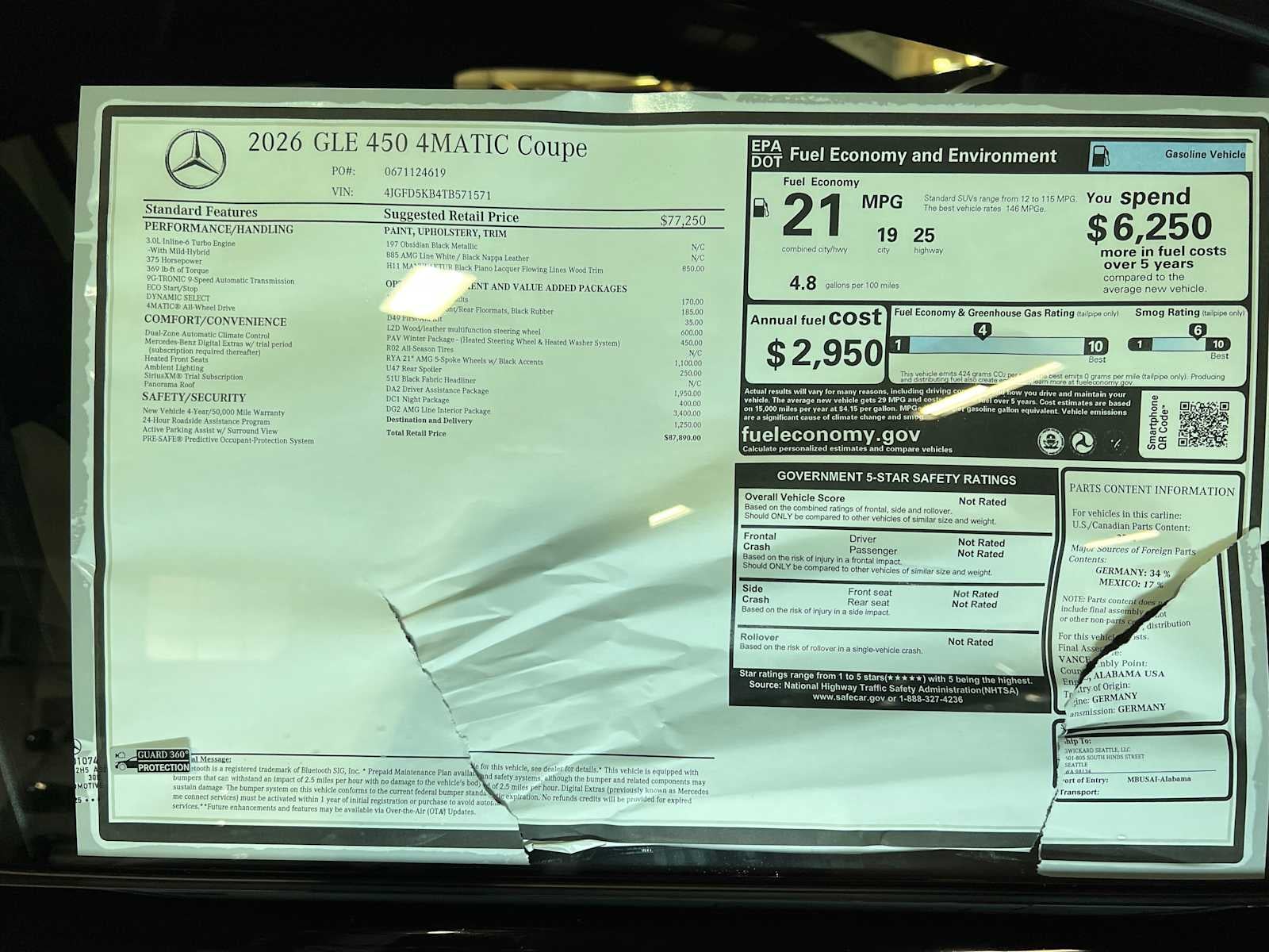 2026 Mercedes-Benz GLE GLE 450