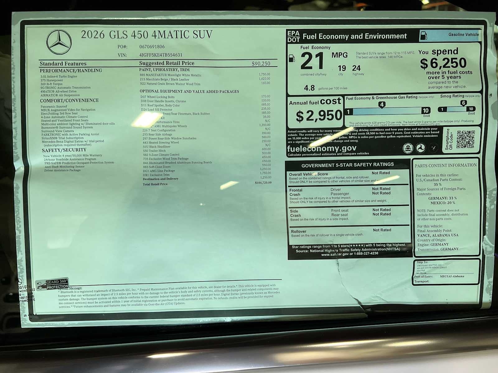 2026 Mercedes-Benz GLS GLS 450