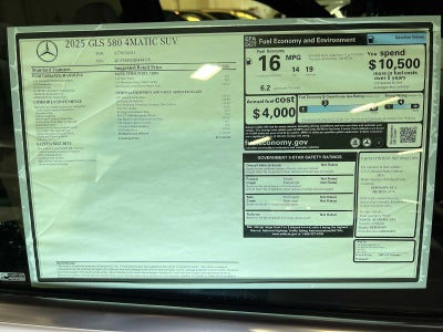 2025 Mercedes-Benz GLS GLS 580