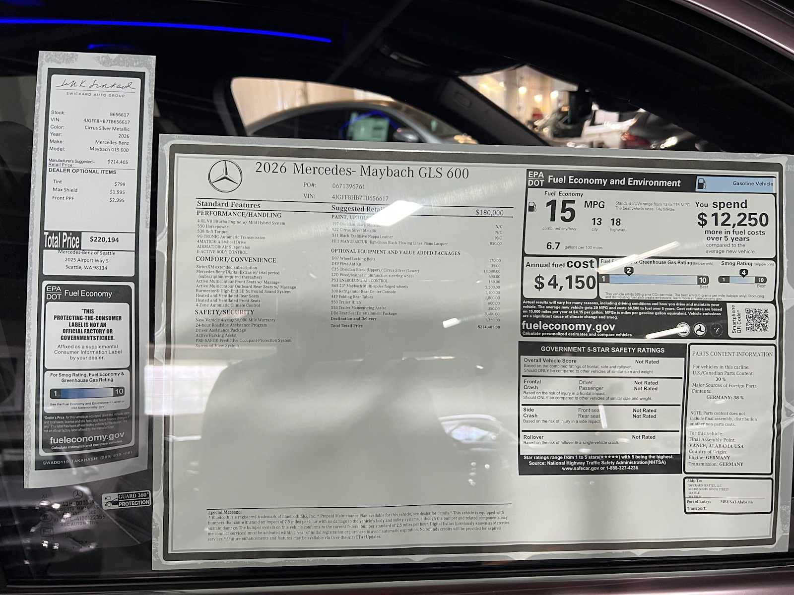 2026 Mercedes-Benz Maybach GLS 600 4MATIC® SUV