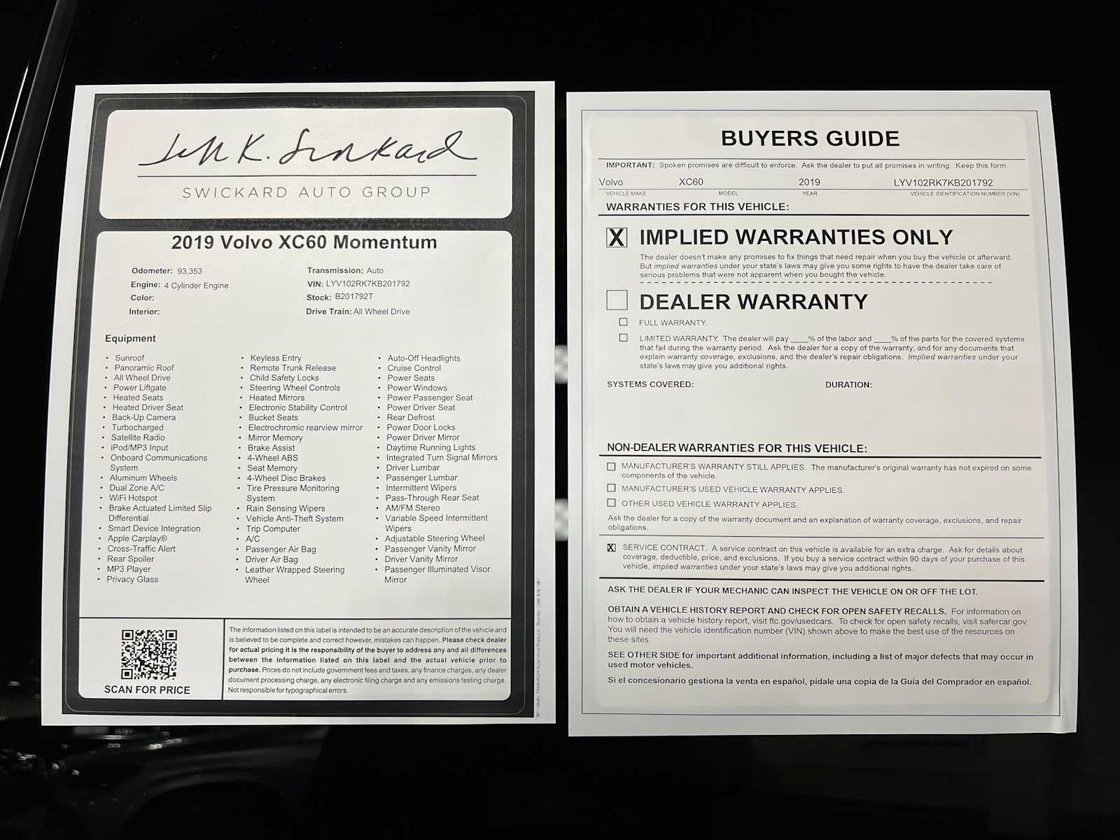 2019 Volvo XC60 Momentum