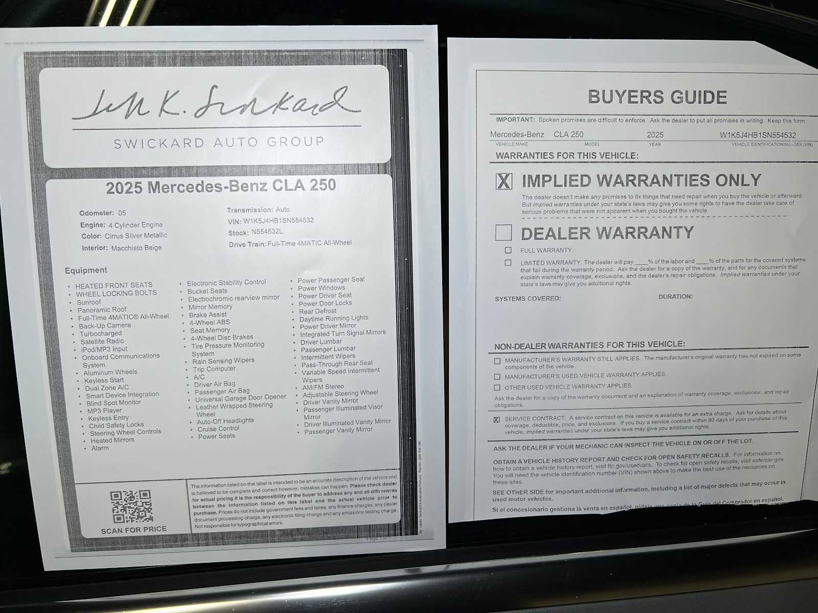 2025 Mercedes-Benz CLA CLA 250