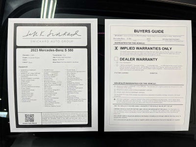 2023 Mercedes-Benz S 580 4MATIC® Sedan