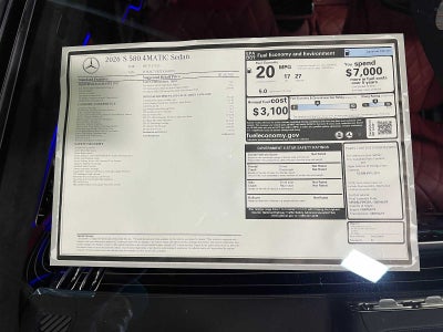 2026 Mercedes-Benz S 580 4MATIC® Sedan