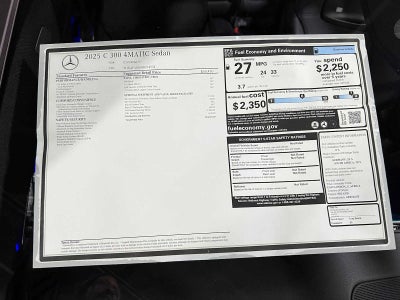 2025 Mercedes-Benz C 300 4MATIC® Sedan