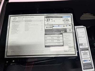 2026 Mercedes-Benz C 300 4MATIC® Sedan