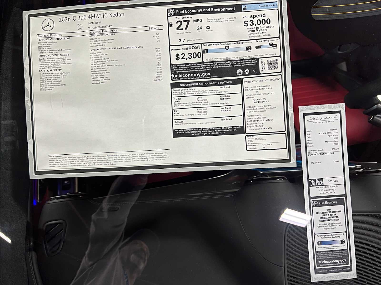 2026 Mercedes-Benz C 300 4MATIC® Sedan