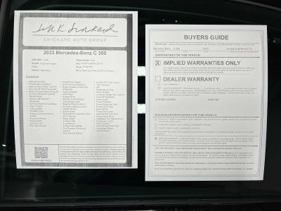 2023 Mercedes-Benz C 300 4MATIC® Sedan