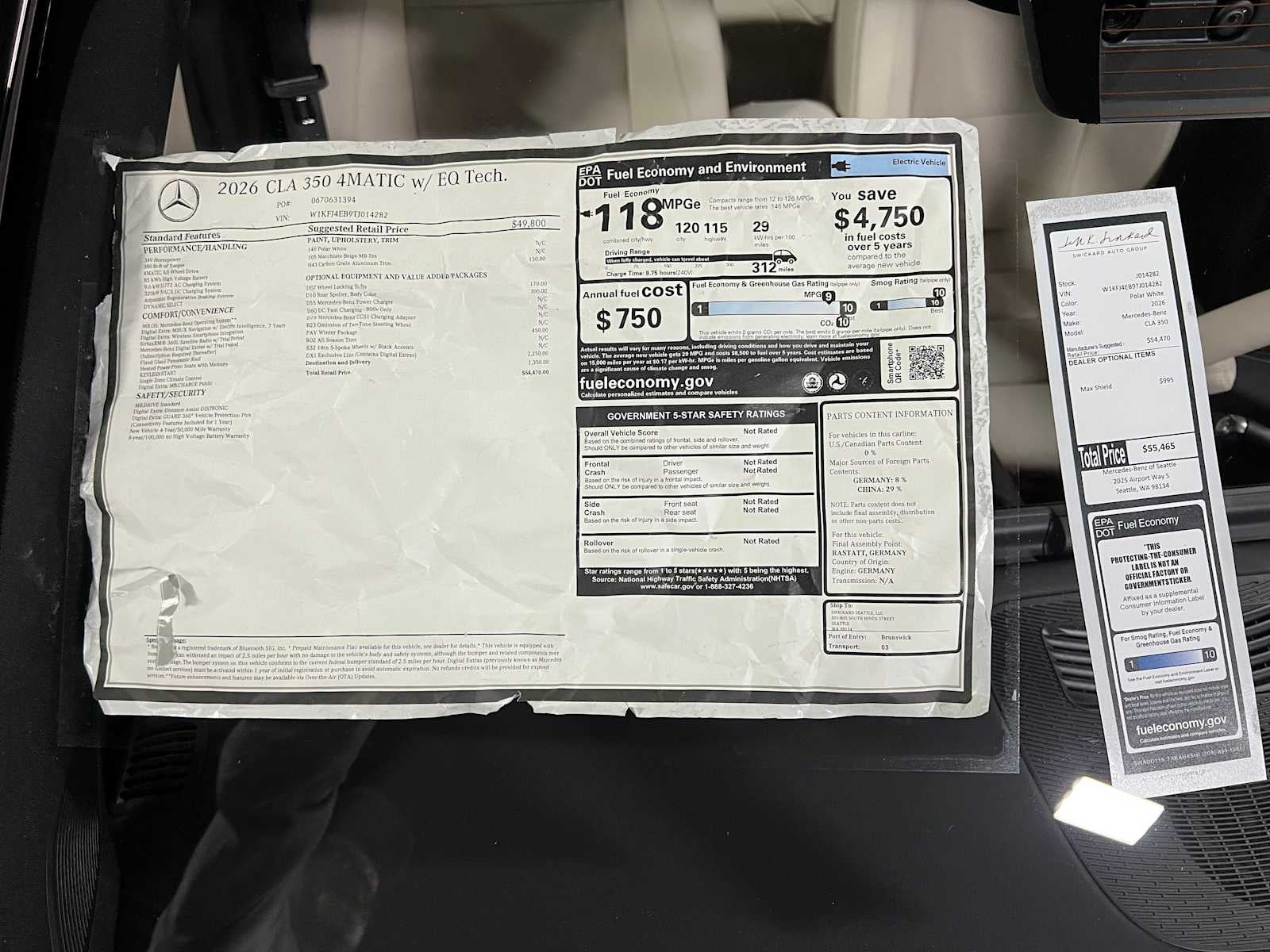 2026 Mercedes-Benz CLA 350 4MATIC® Sedan