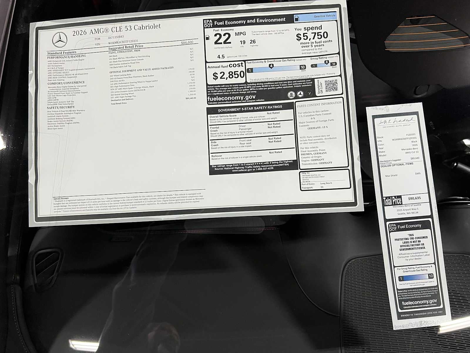 2026 Mercedes-Benz AMG® CLE 53 4MATIC®+ Cabriolet