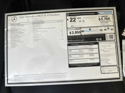 2026 Mercedes-Benz AMG® SL 43 AMG® SL 43