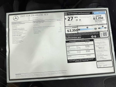 2025 Mercedes-Benz GLB GLB 250