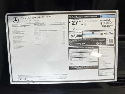 2026 Mercedes-Benz GLB 250 4MATIC® SUV