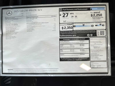 2025 Mercedes-Benz GLB 250 4MATIC® SUV
