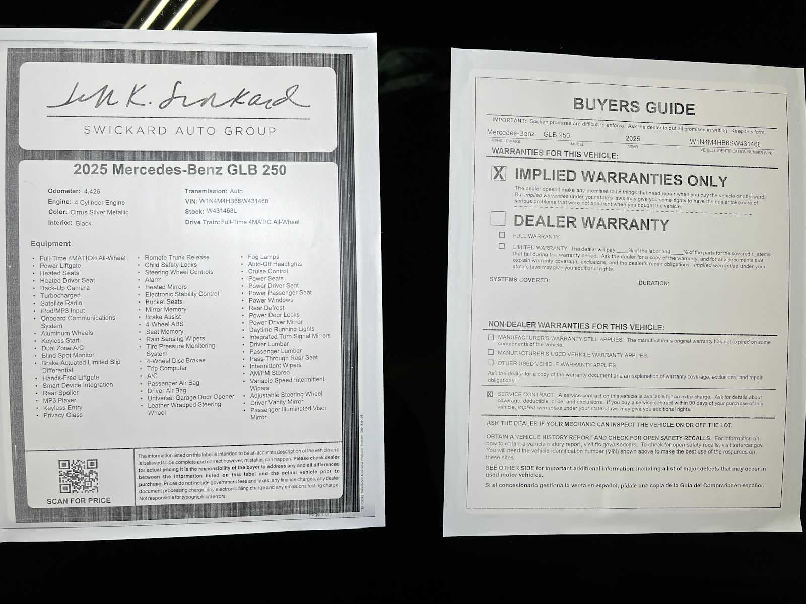 2025 Mercedes-Benz GLB 250 4MATIC® SUV