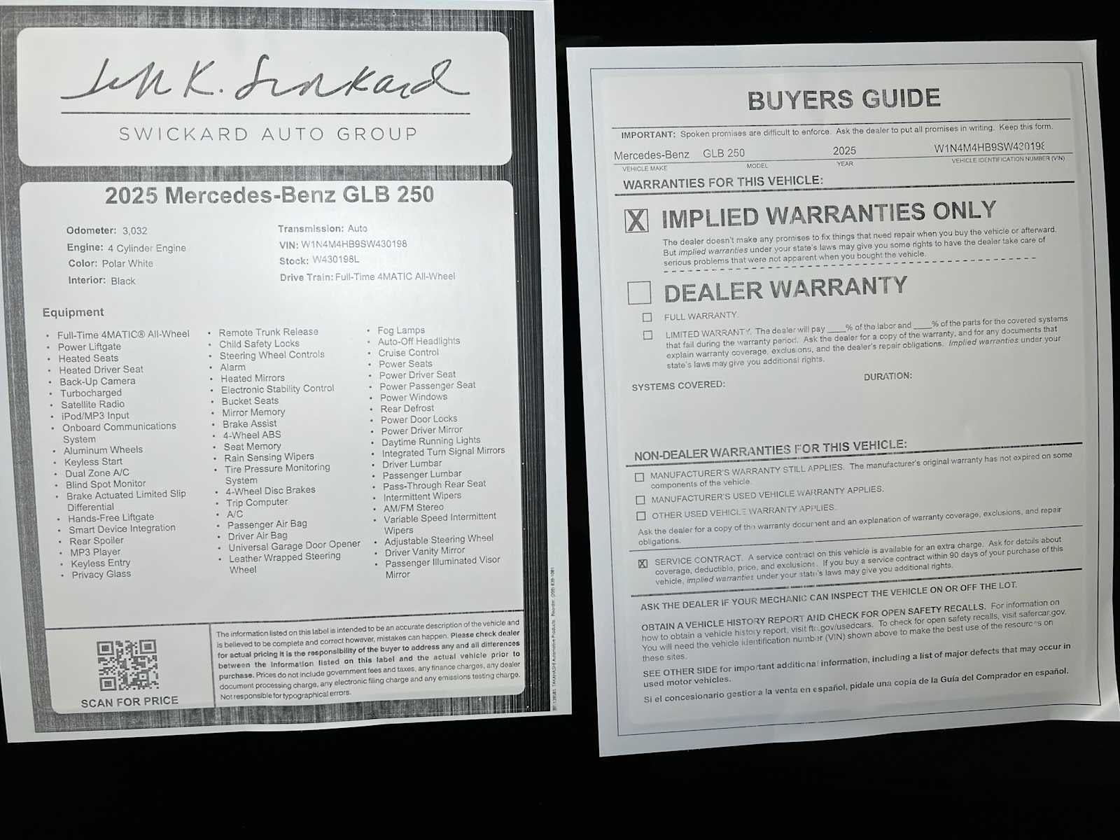 2025 Mercedes-Benz GLB GLB 250