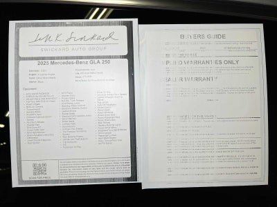 2025 Mercedes-Benz GLA GLA 250