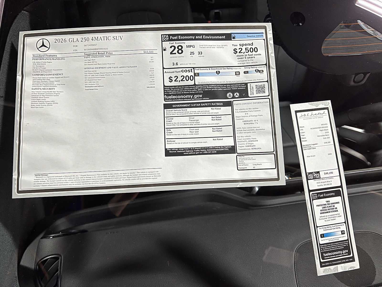 2026 Mercedes-Benz GLA 250 4MATIC® SUV