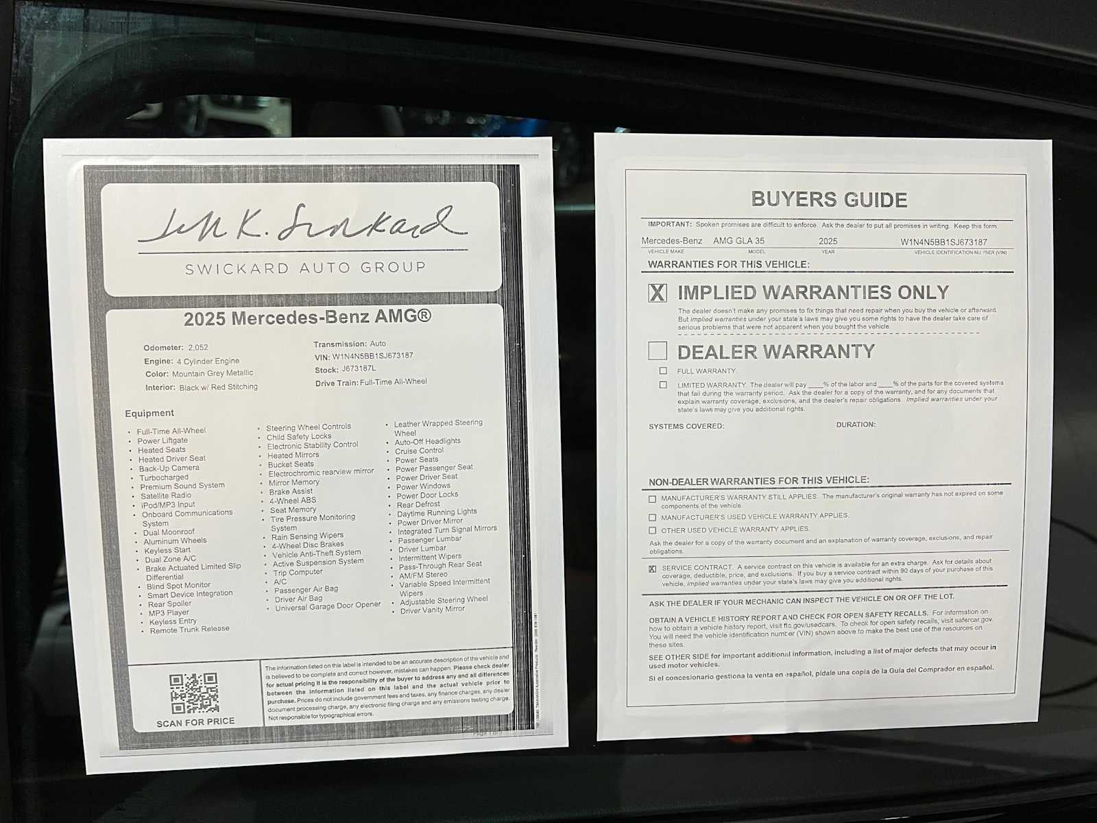 2025 Mercedes-Benz GLA AMG® GLA 35