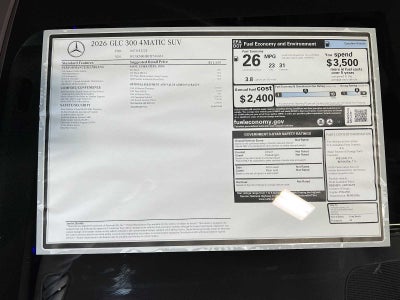 2026 Mercedes-Benz GLC GLC 300