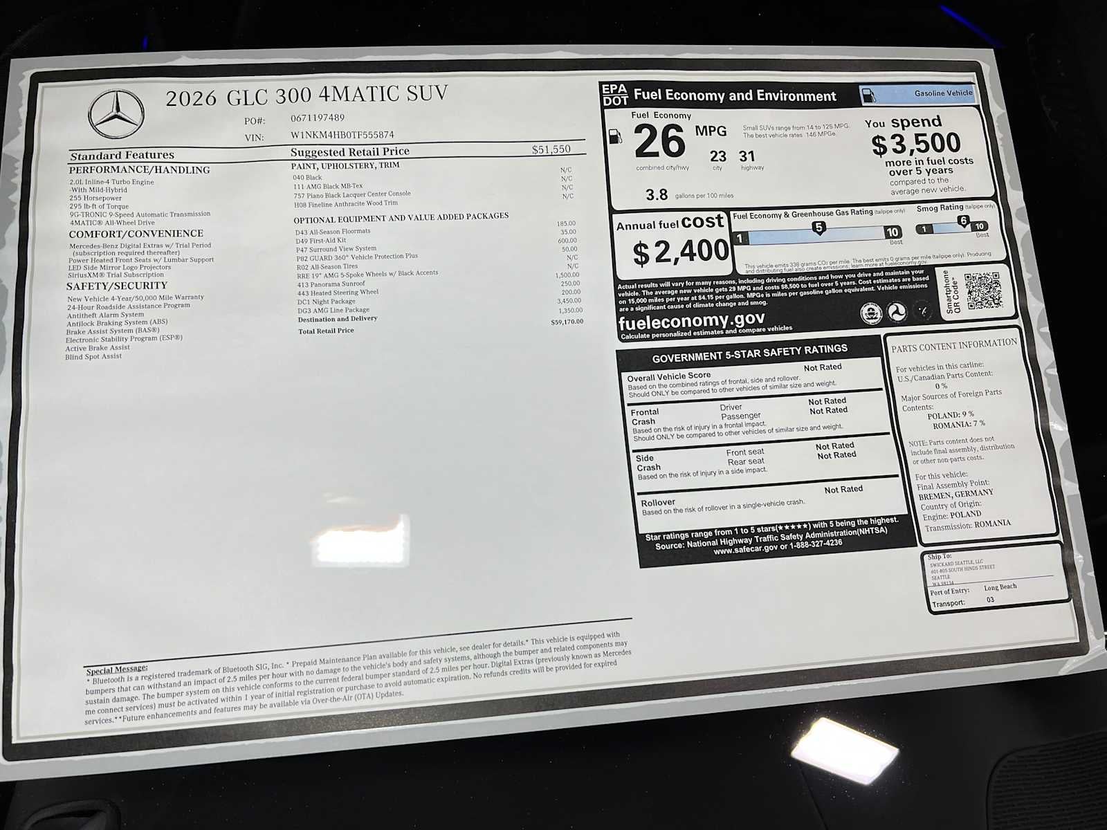 2026 Mercedes-Benz GLC 300 4MATIC® SUV