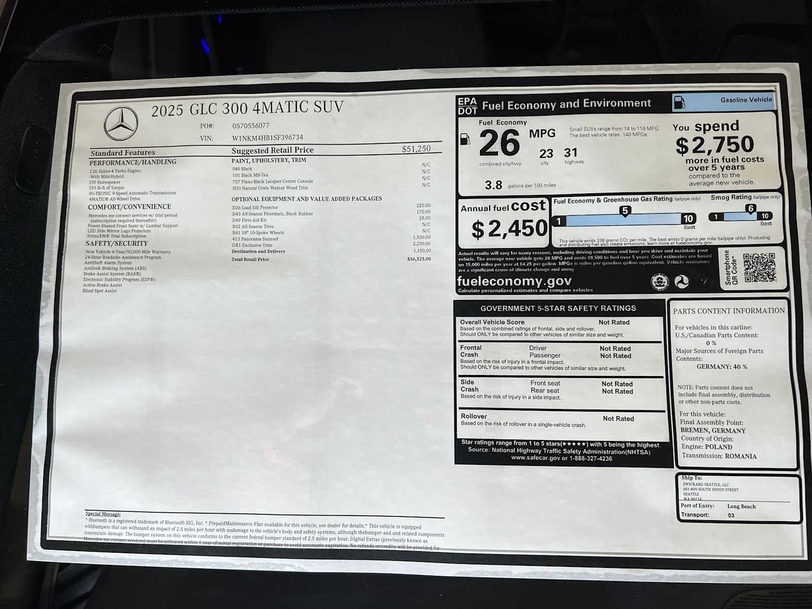 2025 Mercedes-Benz GLC 300 4MATIC® SUV