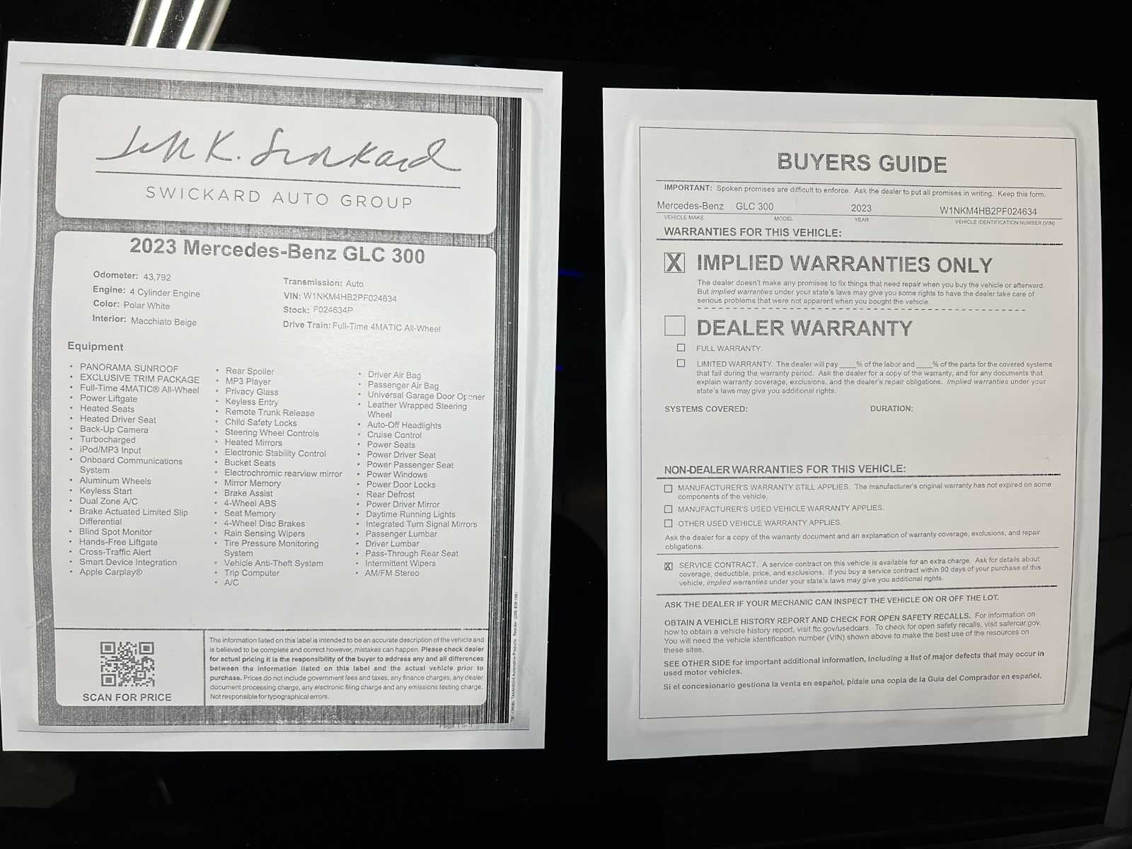 2023 Mercedes-Benz GLC 300 4MATIC® SUV