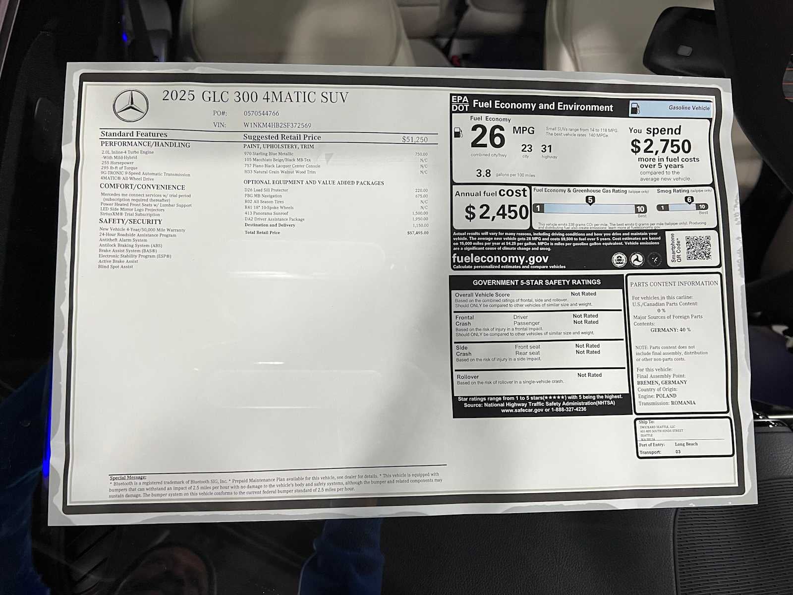 2025 Mercedes-Benz GLC GLC 300