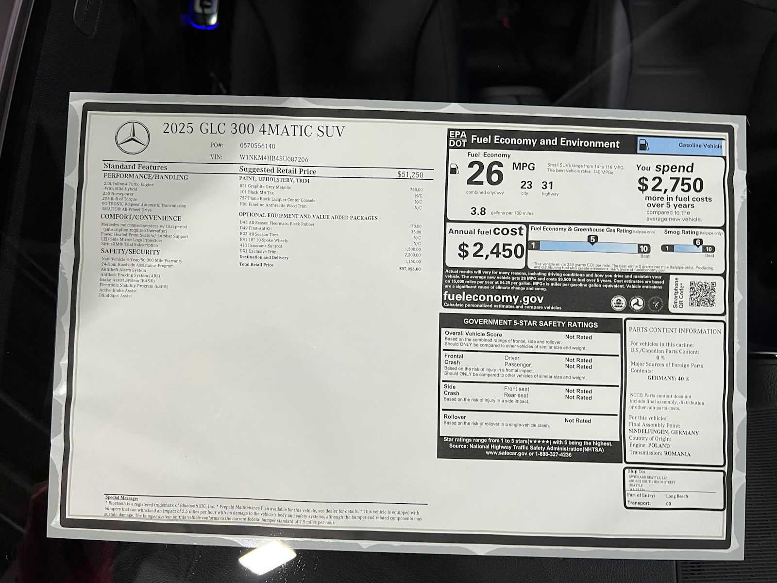 2025 Mercedes-Benz GLC GLC 300