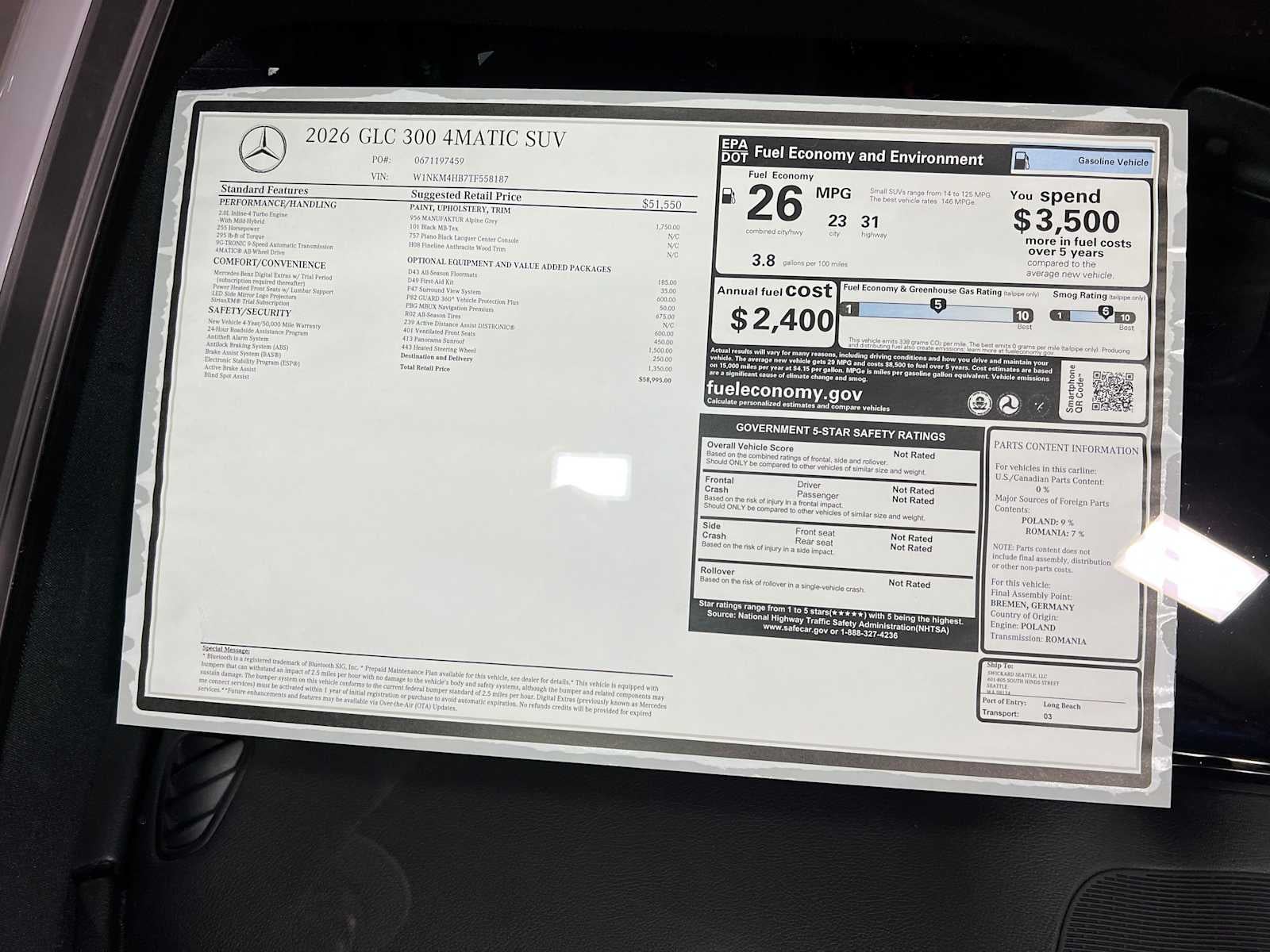 2026 Mercedes-Benz GLC 300 4MATIC® SUV